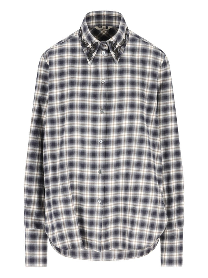 Barena
Camicia nera/avorio a quadri
