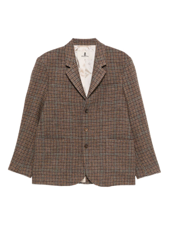 Barena Blazer a tre bottoni a quadri