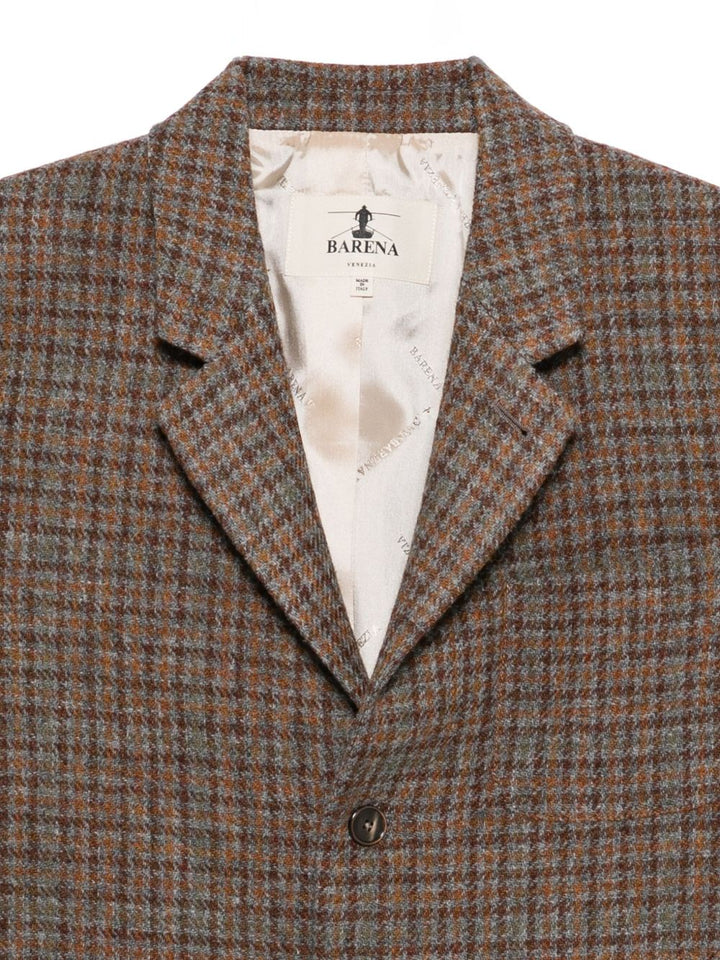 Barena Blazer a tre bottoni a quadri