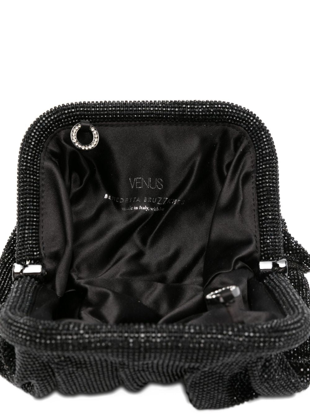 Benedetta Bruzziches Pochette plissettata con perline