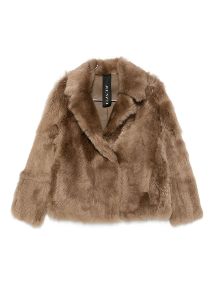 Blancha Giacca in montone marrone chiaro