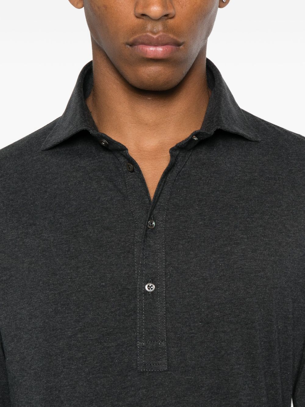Brunello Cucinelli Polo a maniche lunghe