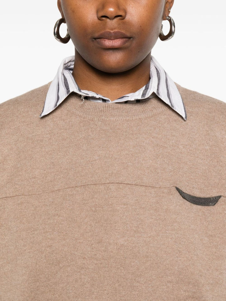 Brunello Cucinelli
T-shirt con taschino finto
