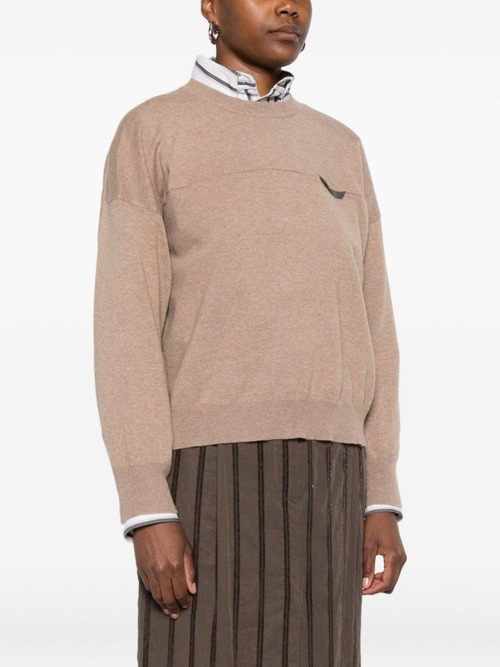 Brunello Cucinelli
T-shirt con taschino finto