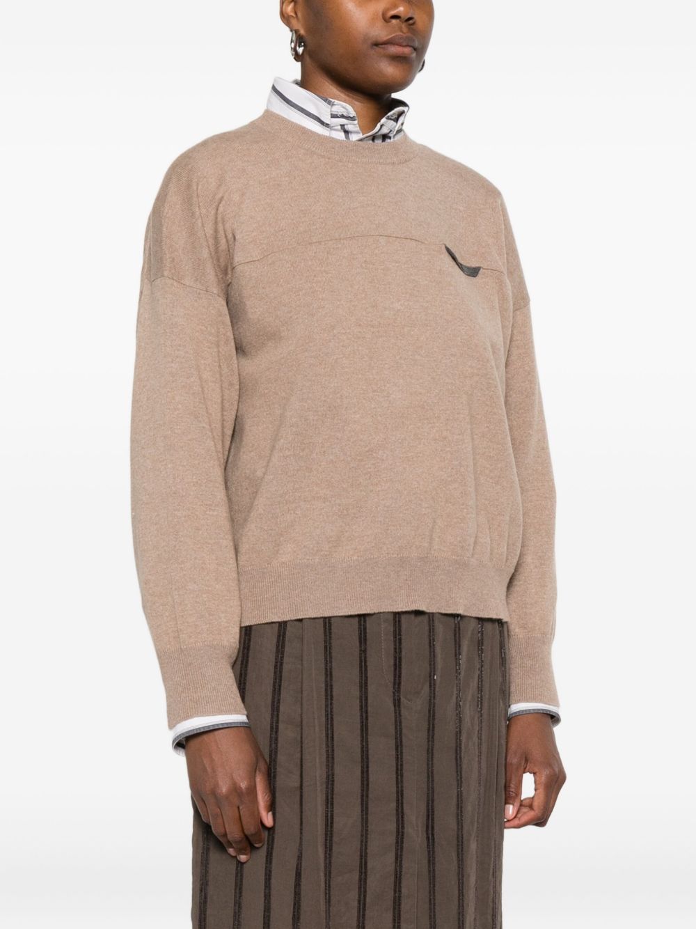 Brunello Cucinelli T-shirt con taschino finto