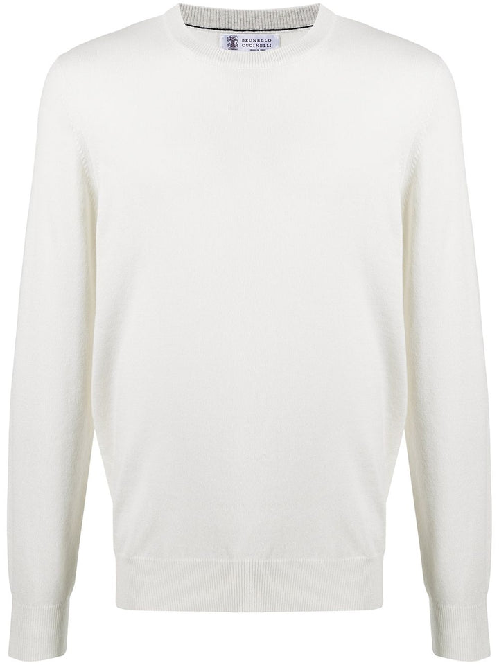Brunello Cucinelli
Maglione in cashmere bianco