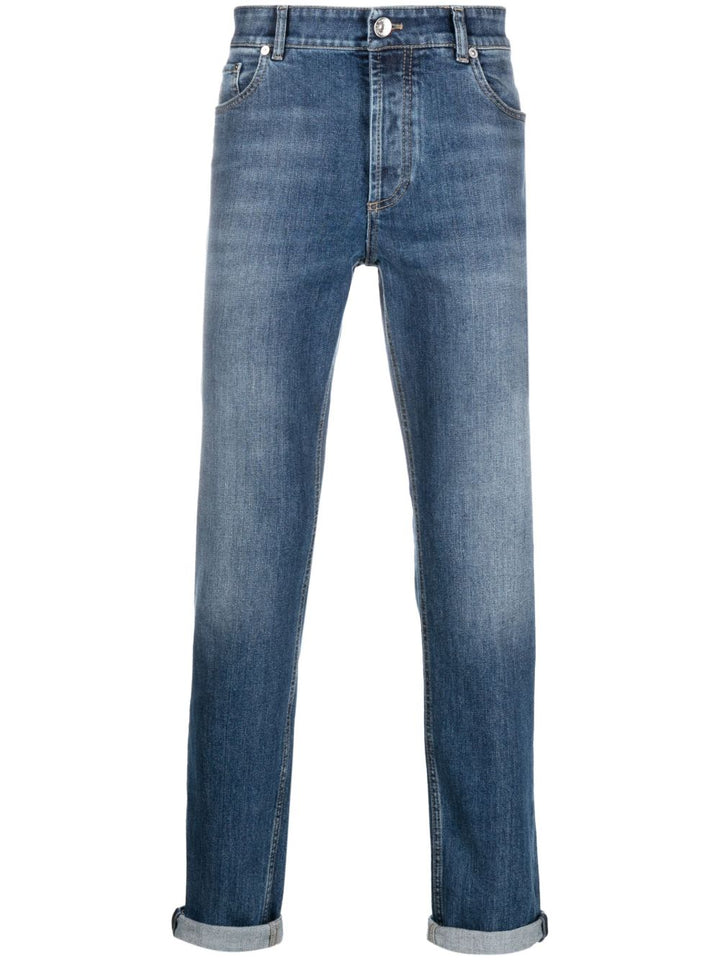 Brunello Cucinelli
Pantaloni in denim blu