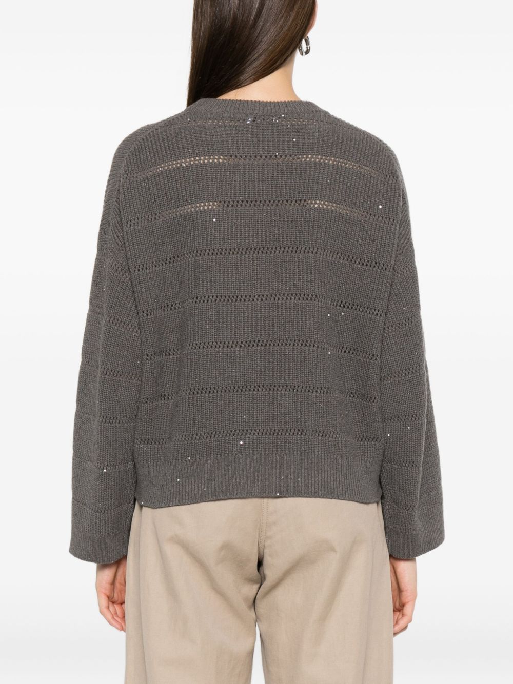 Brunello Cucinelli Maglione con paillettes