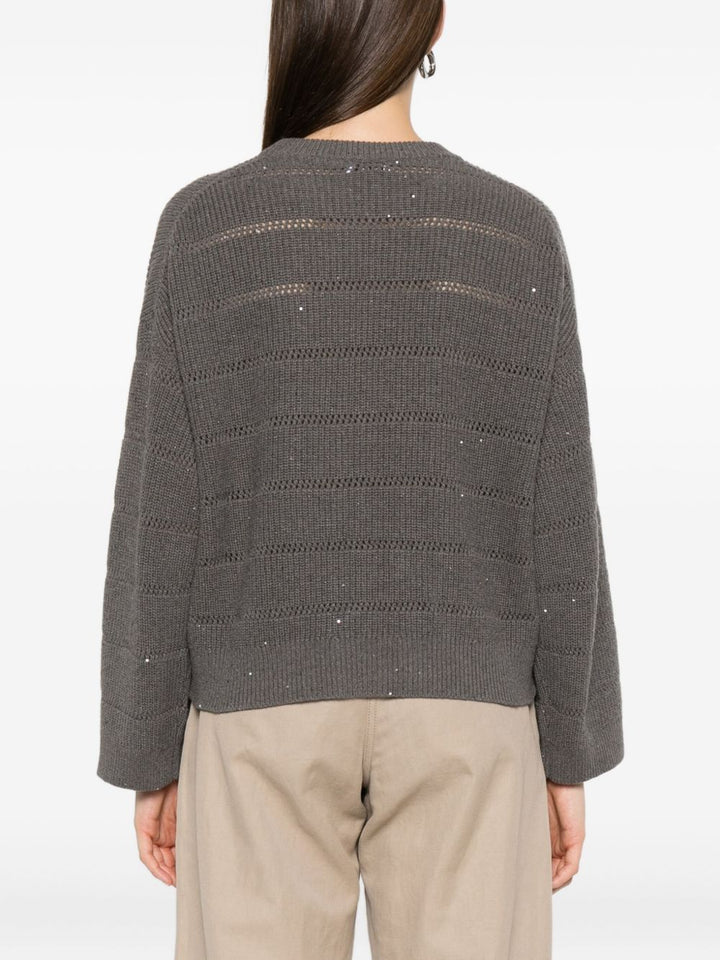 Brunello Cucinelli Maglione con paillettes