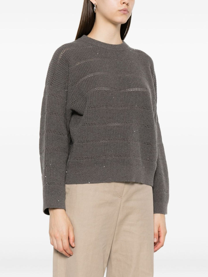 Brunello Cucinelli Maglione con paillettes