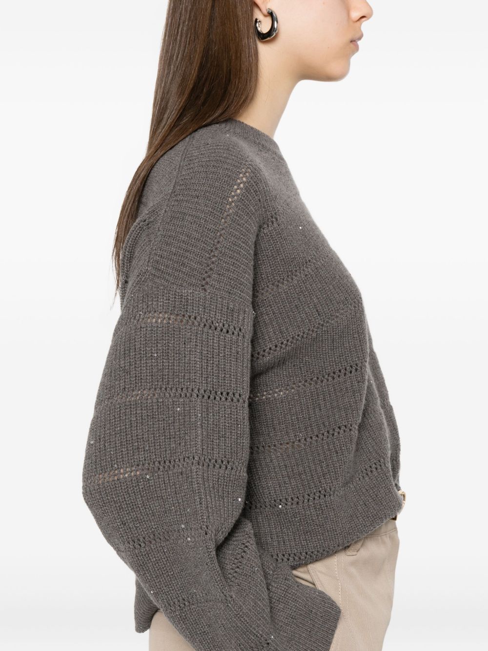 Brunello Cucinelli Maglione con paillettes