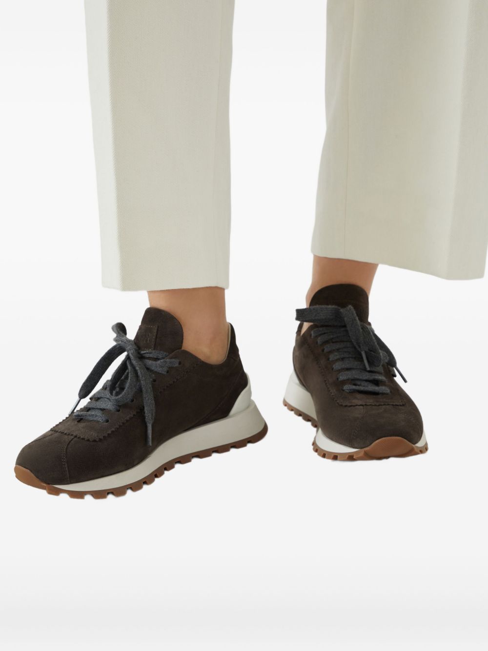 Brunello Cucinelli Sneakers in pelle scamosciata