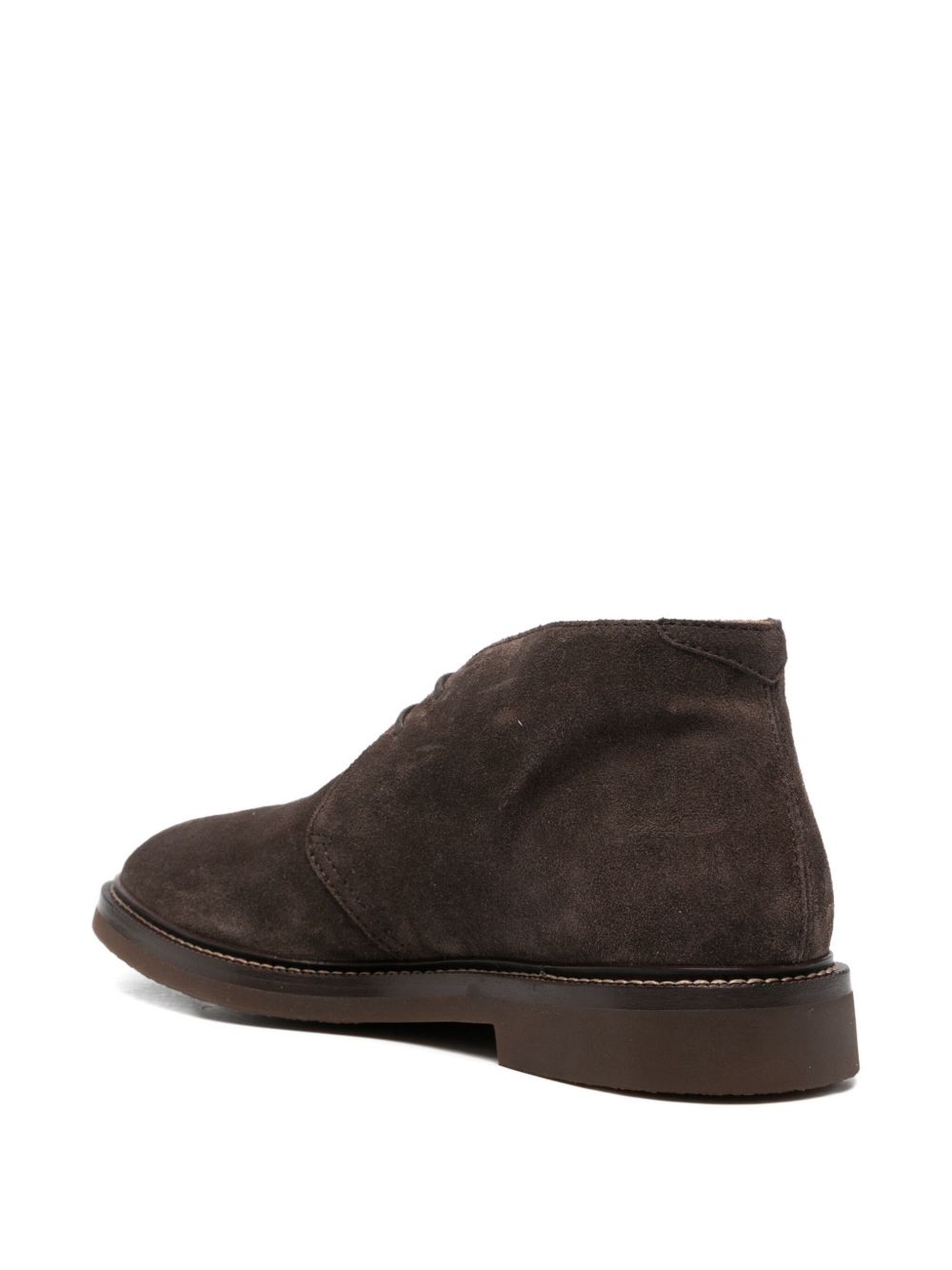Brunello Cucinelli
Polacchini stringati in pelle scamosciata