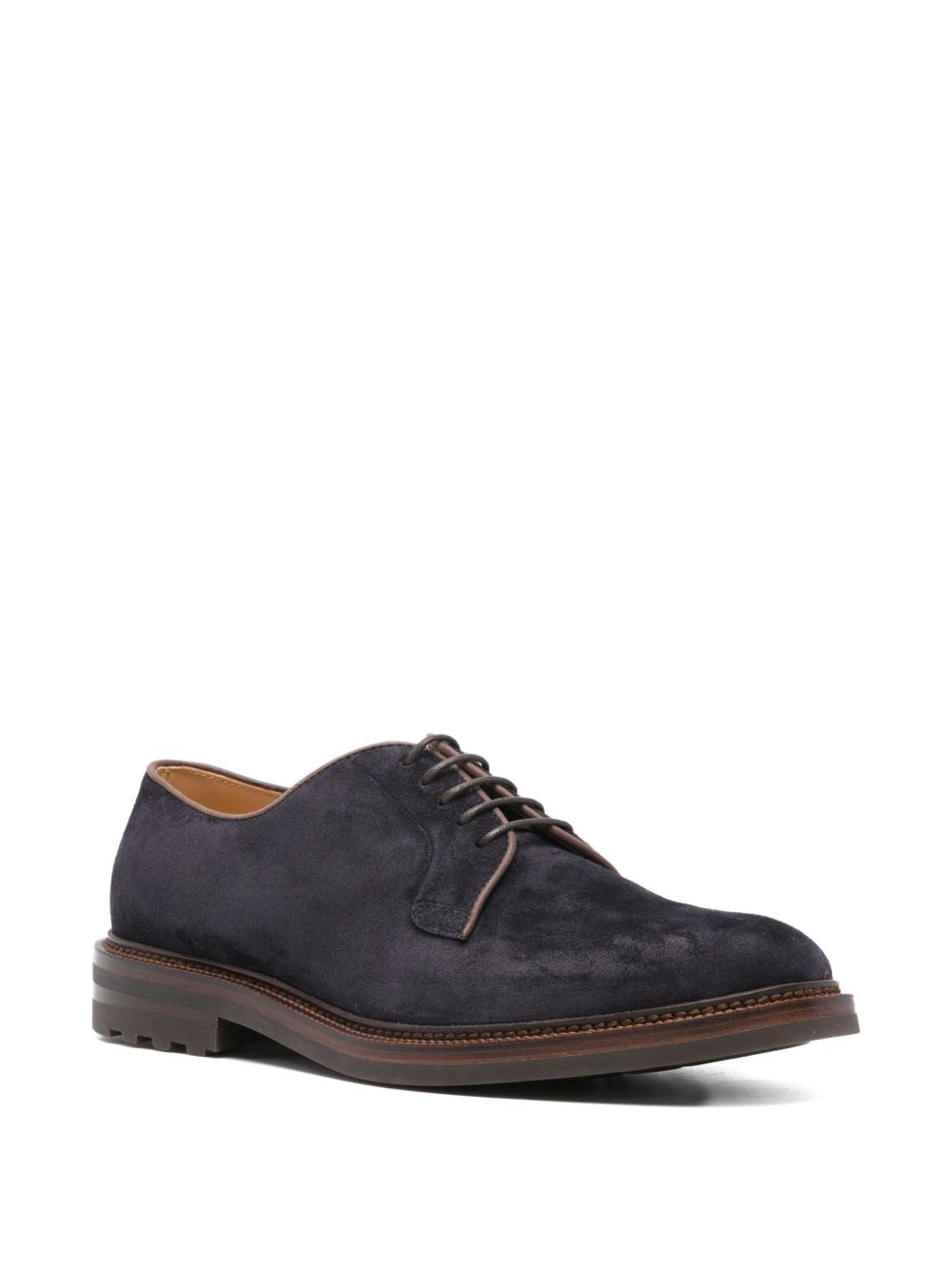 Brunello Cucinelli Scarpe Derby in camoscio