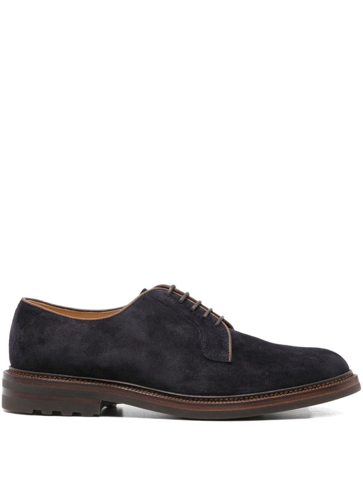 Brunello Cucinelli Scarpe Derby in camoscio
