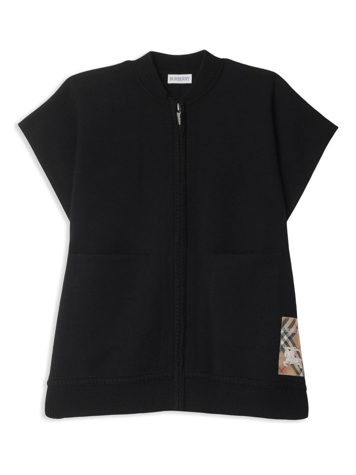 Burberry Kids
Mantella a quadri con applicazione logo