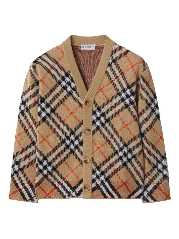 Burberry Kids
Cardigan a quadri