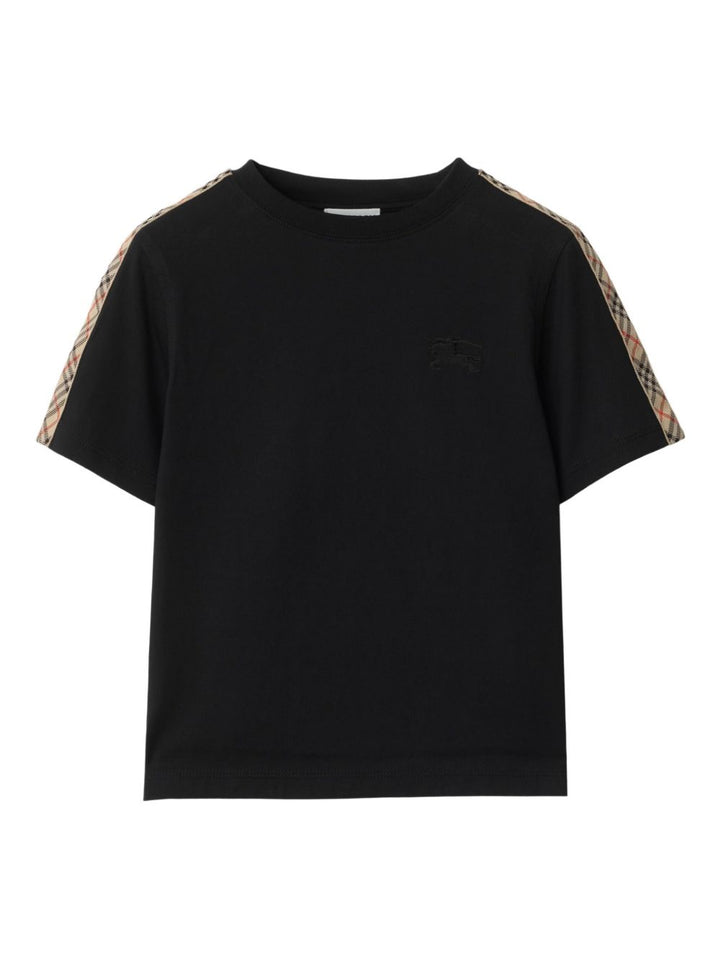 Burberry Kids
T-shirt con bordo a quadri