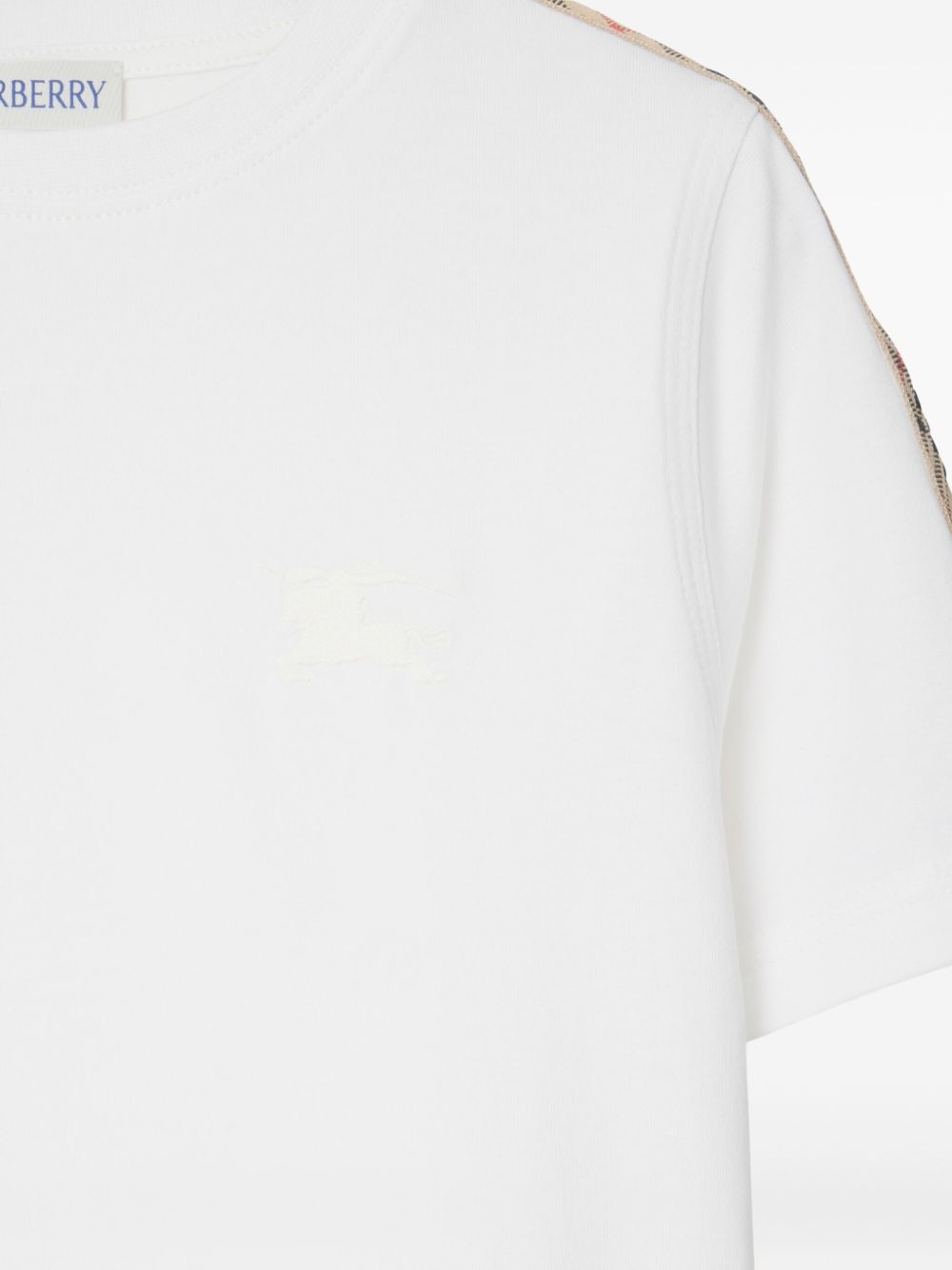 Burberry Kids
T-shirt con bordo a quadri