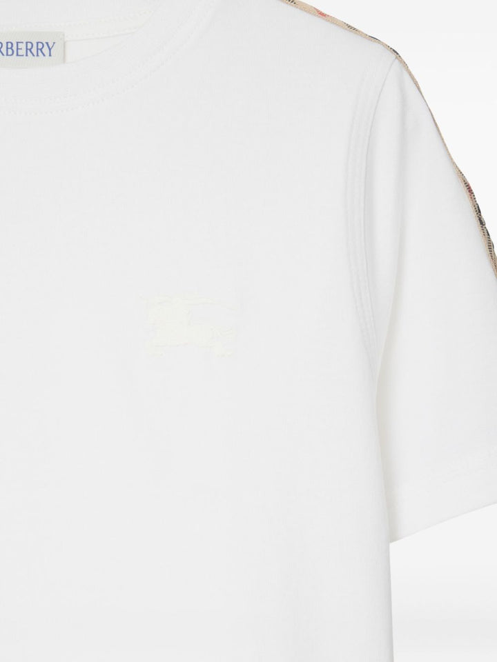 Burberry Kids
T-shirt con bordo a quadri