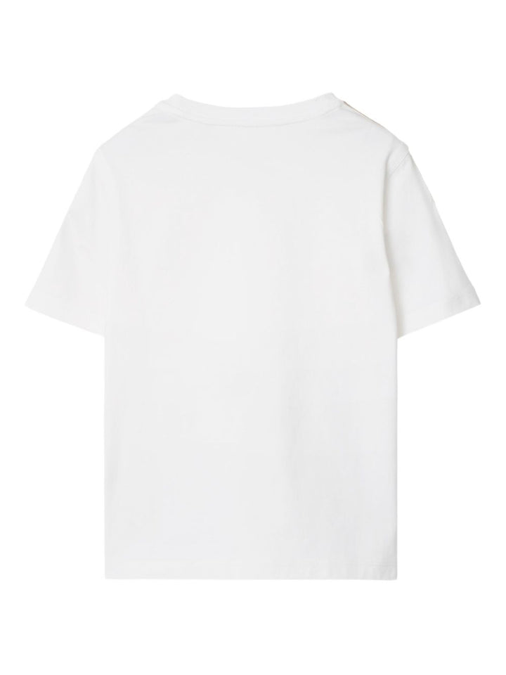 Burberry Kids
T-shirt con bordo a quadri