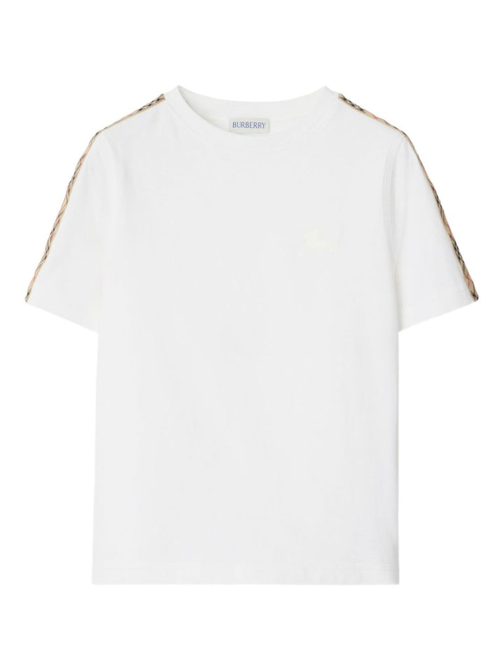 Burberry Kids
T-shirt con bordo a quadri