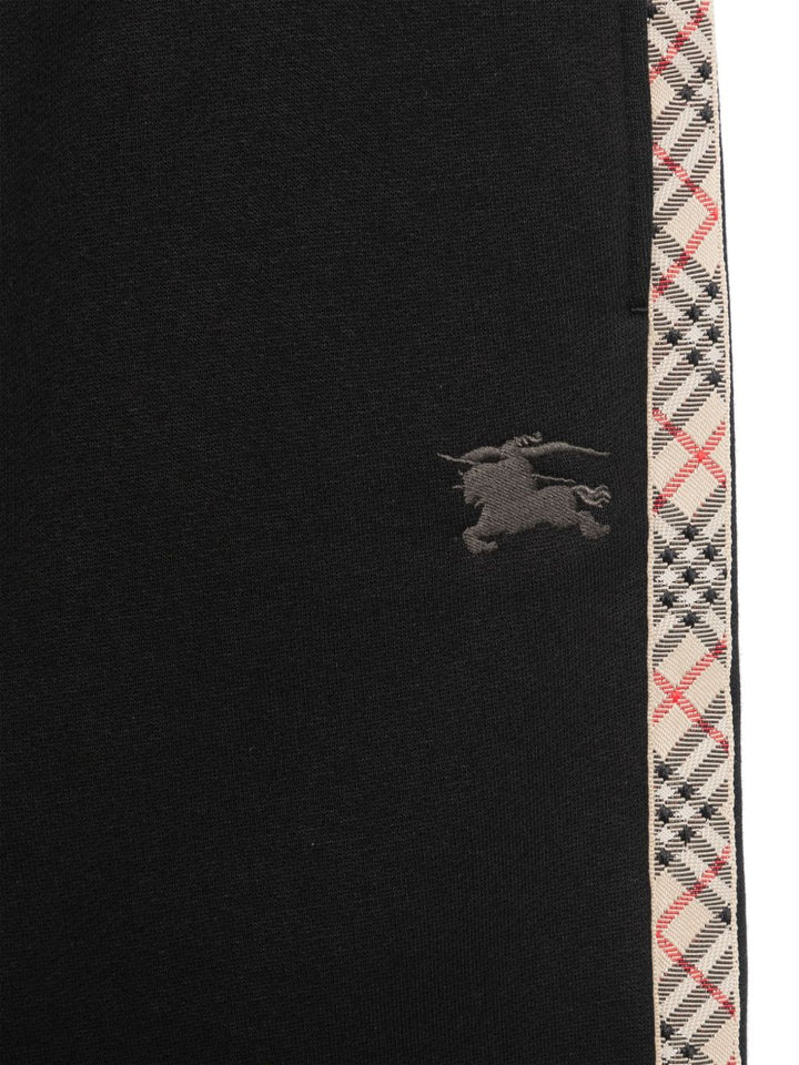 Burberry Kids pantaloni sportivi in cotone