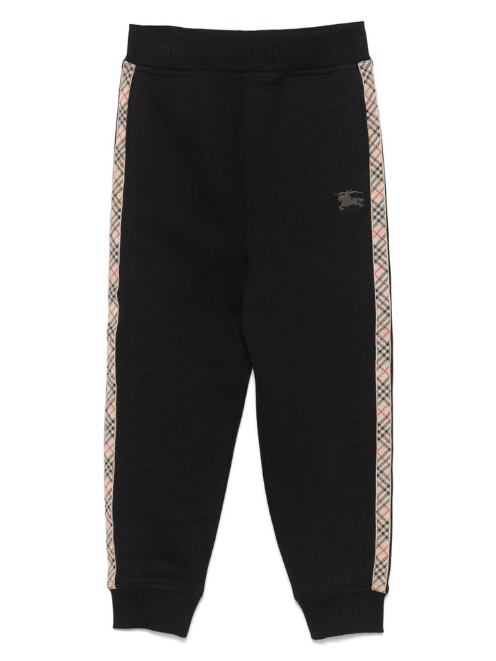 Burberry Kids pantaloni sportivi in cotone