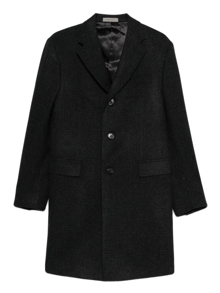 Corneliani Cappotto a quadri grigio scuro