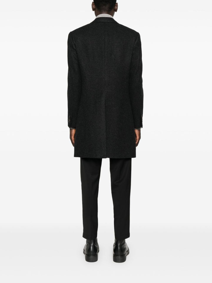 Corneliani Cappotto a quadri grigio scuro