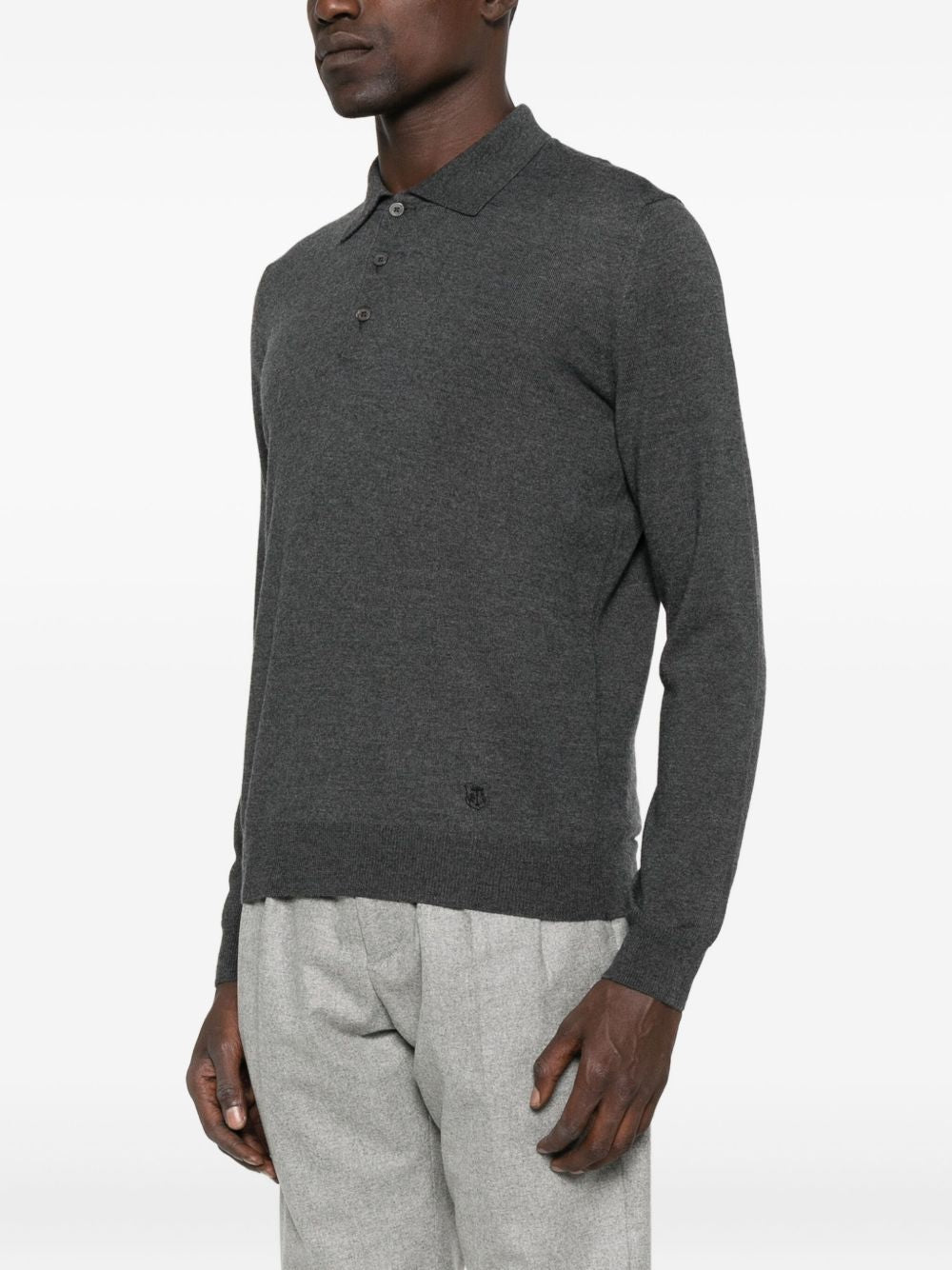 Corneliani
Polo in lana grigia