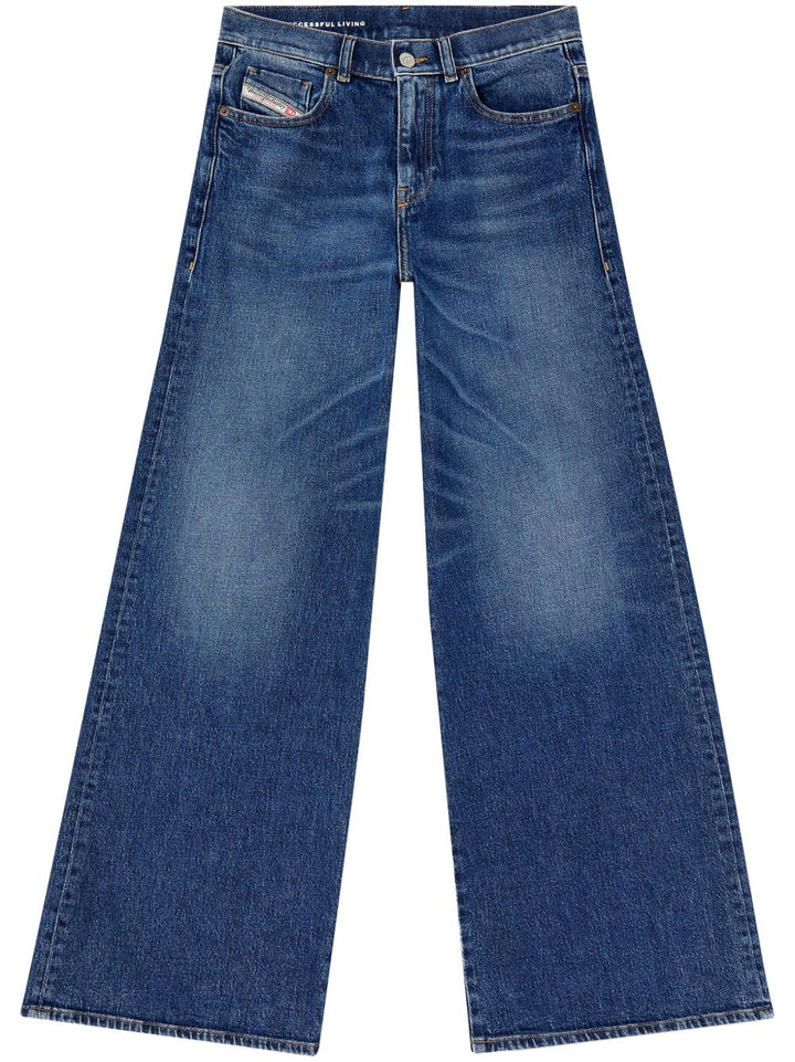 Diesel blu denim con patta nascosta