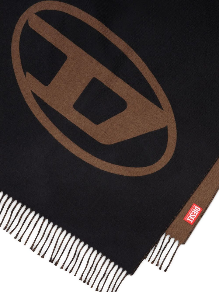 Diesel
Sciarpa S-Tevie con frange e logo ovale