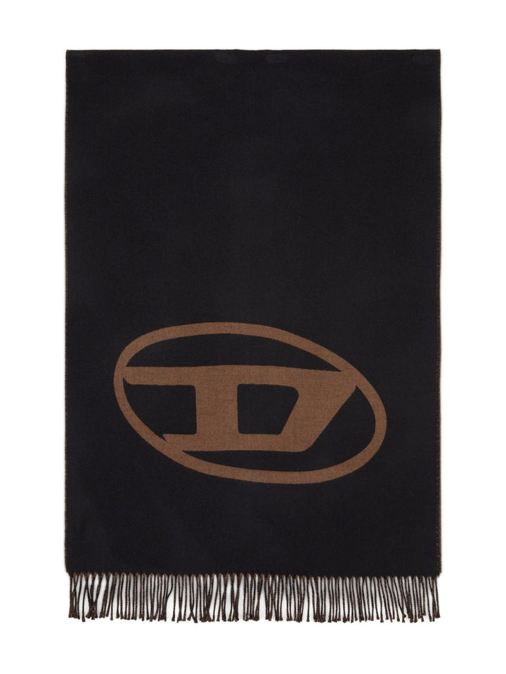 Diesel
Sciarpa S-Tevie con frange e logo ovale