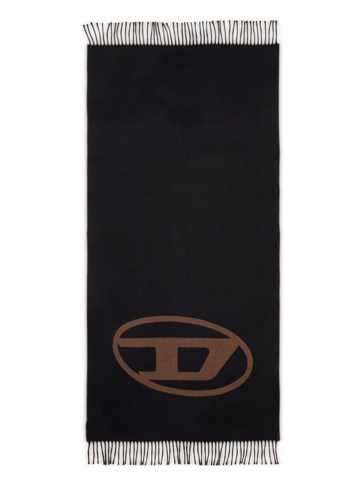 Diesel
Sciarpa S-Tevie con frange e logo ovale