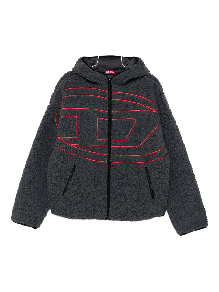 Diesel
Felpa in pile teddy grigio
