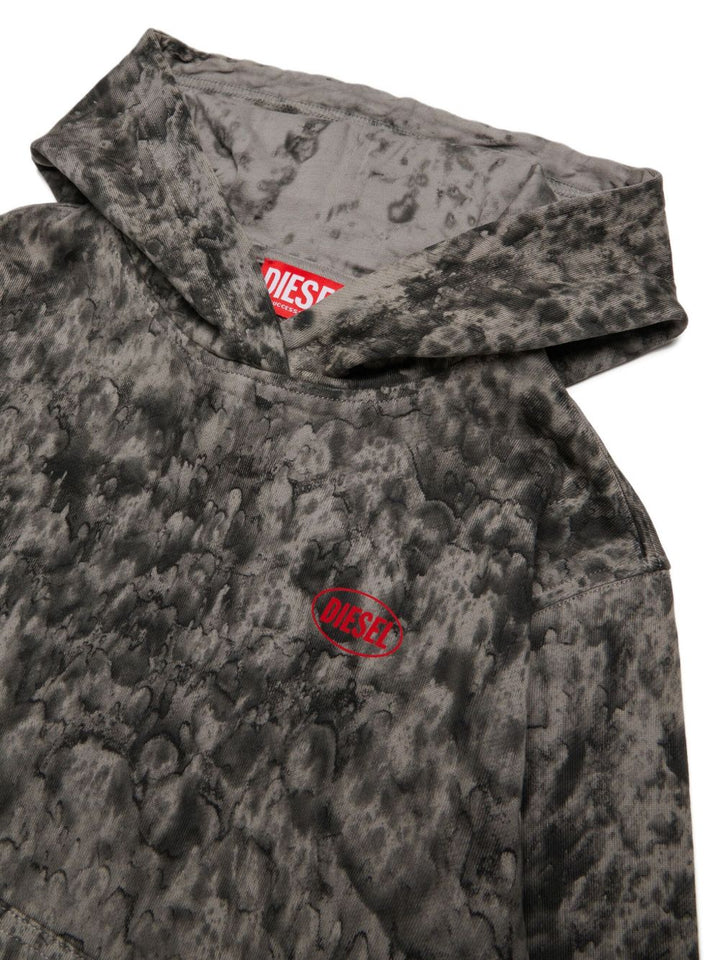 Diesel Kids Felpa S-Boxt con cappuccio