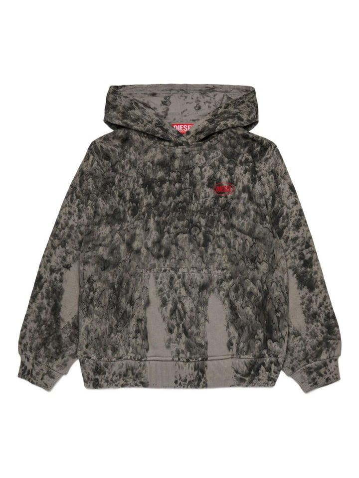 Diesel Kids Felpa S-Boxt con cappuccio