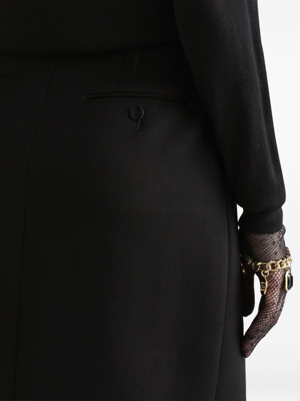 Dolce & Gabbana Gonna midi in double crêpe di lana