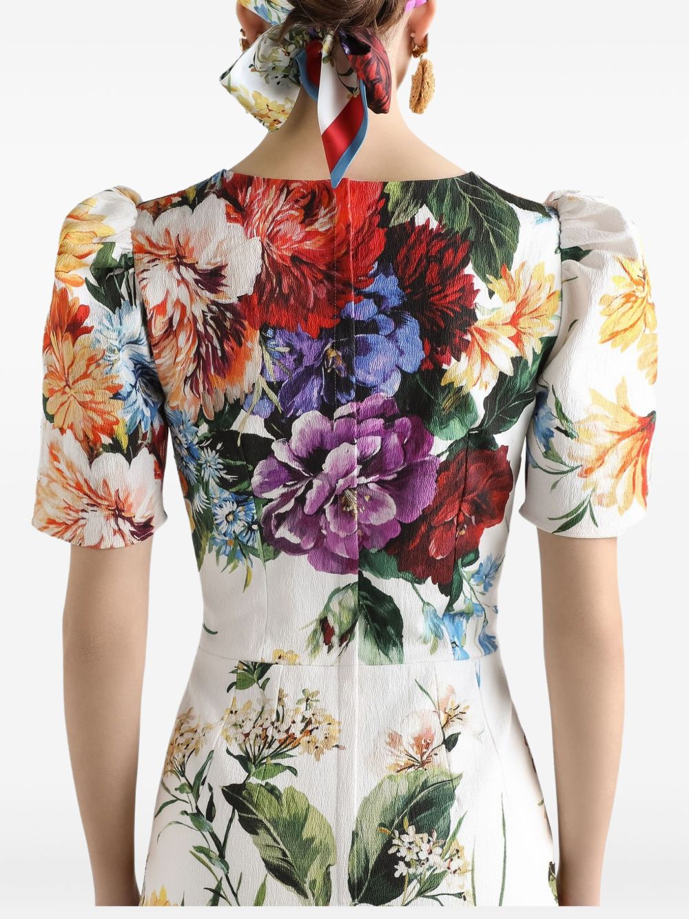 Dolce & Gabbana Abito midi con stampa a fiori