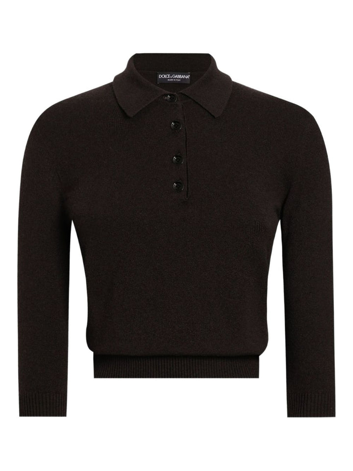 Dolce & Gabbana polo marrone scuro