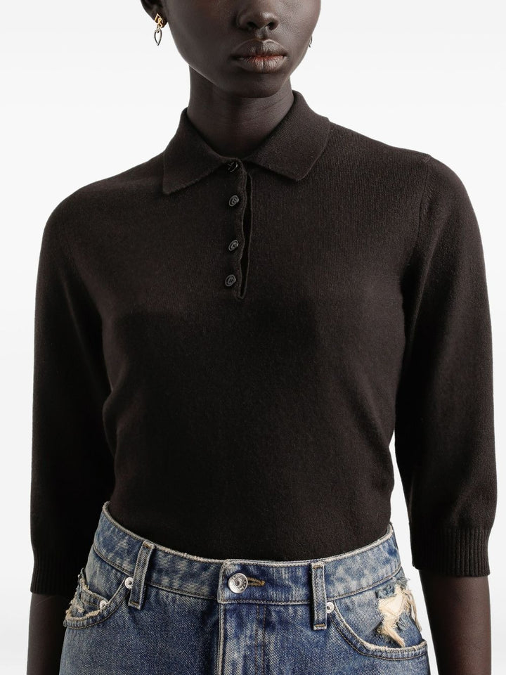 Dolce & Gabbana polo marrone scuro
