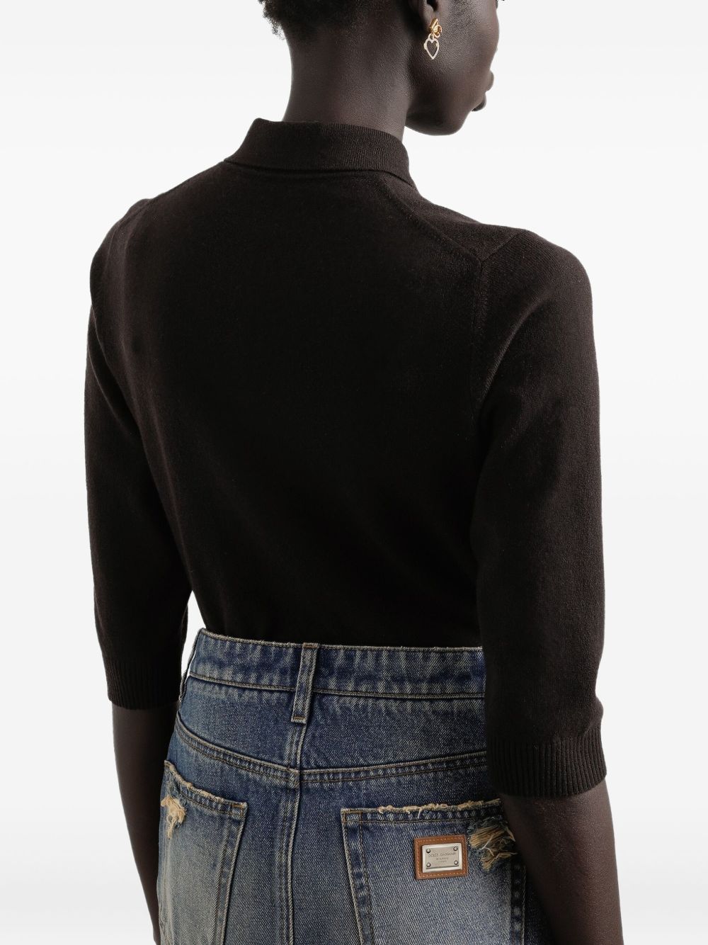 Dolce & Gabbana polo marrone scuro