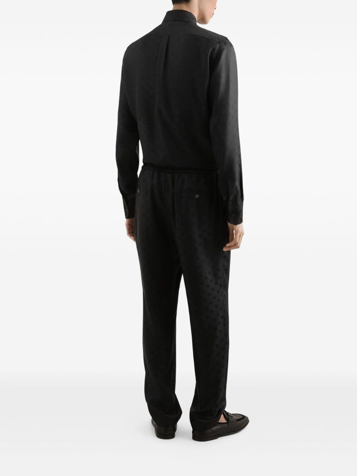 Dolce & Gabbana Camicia in seta con monogramma