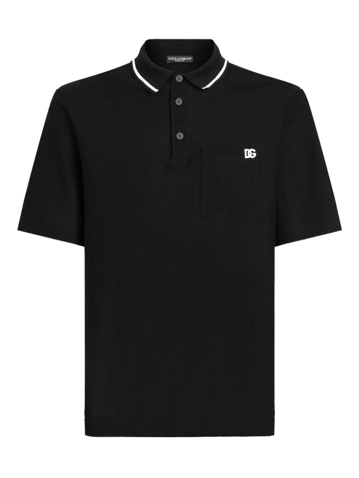 Dolce & Gabbana
Polo in cotone con ricamo logo