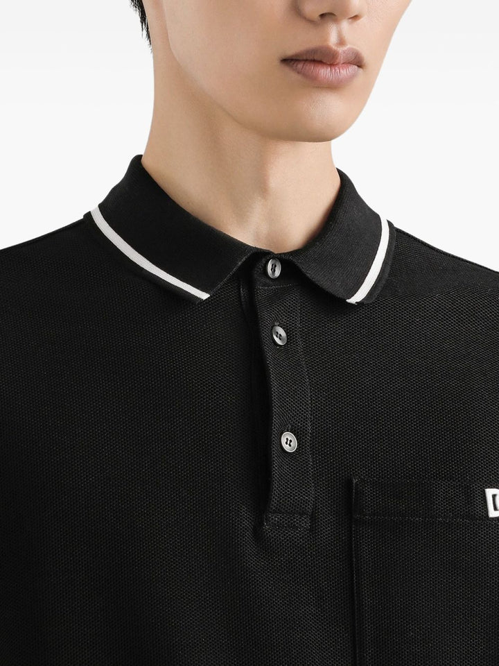 Dolce & Gabbana
Polo in cotone con ricamo logo