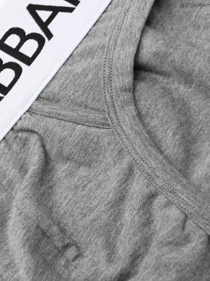 Dolce & Gabbana Slip Cotone elasticizzato grigio