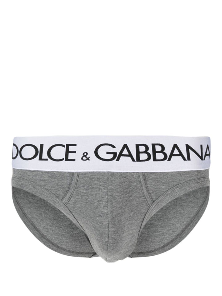 Dolce & Gabbana Slip Cotone elasticizzato grigio