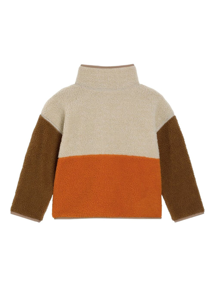 Dolce & Gabbana Kids Giacca in pile con design color-block