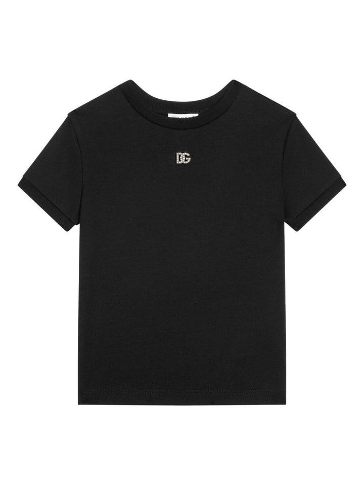 Dolce&Gabbana Kids T-shirt DG in jersey di cotone